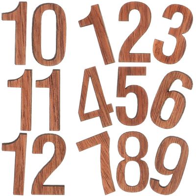 TIDTALEO 12-Piece DIY Clock Movement Replacement Set with Arabic Numerals and Black Walnut Wood Hands