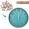 TIDTALEO 12-Piece DIY Clock Movement Replacement Set with Arabic Numerals and Black Walnut Wood Hands view 3