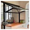 Folding Sliding Window for Food Stands with Lock, Aluminum Frame and Safety Glass view 3