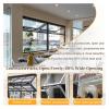 Folding Sliding Window for Food Stands with Lock, Aluminum Frame and Safety Glass view 4
