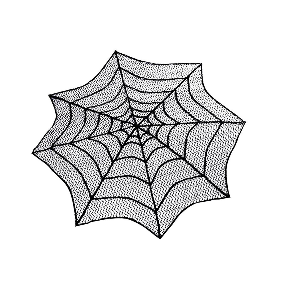 Wsymxuo Halloween Tablecloth with Spiderweb Design
