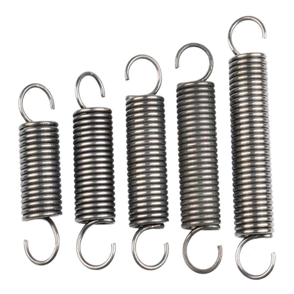 Extension Spring, 5-Pack, S-Shaped Double-Hook, 1.4 x 12 x 400 mm