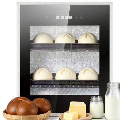 SHENGQION 40 L Electric Bread Dough Proofer with Stainless Steel Construction, Dual Digital Displays, and Precise Humidity and Temperature Control