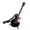 18 cm Miniature Electric Guitar, Black Wood, with Stand and Case view 3