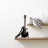 18 cm Miniature Electric Guitar, Black Wood, with Stand and Case view 4