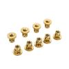 Brass Heat-Set Insert, Knurled Flange, T-Type Nut, M2.5–M8 (M3 × L6.3 × OD4.6, 20 pcs) view 4