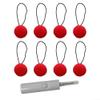 8-Piece Bed Cover Clips Set with Crochet Hook (Red) view 1