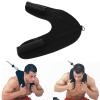 EXAOMBLE Resistance Belt for Ab and Back Training, Black view 4