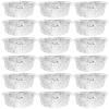50 Heart-Shaped Aluminum Foil Baking Molds, Silver, for Pancakes view 1