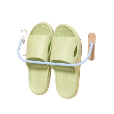 ADTUIUG 4-Pack Wall-Mounted Slipper Racks, Sky Blue