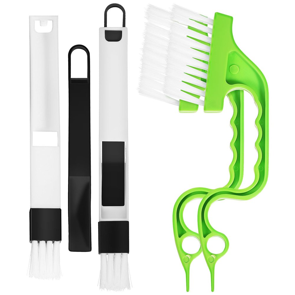 HEANUJJ 4-Piece Window and Sliding Door Track Cleaning Brush Set