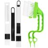 HEANUJJ 4-Piece Window and Sliding Door Track Cleaning Brush Set view 1