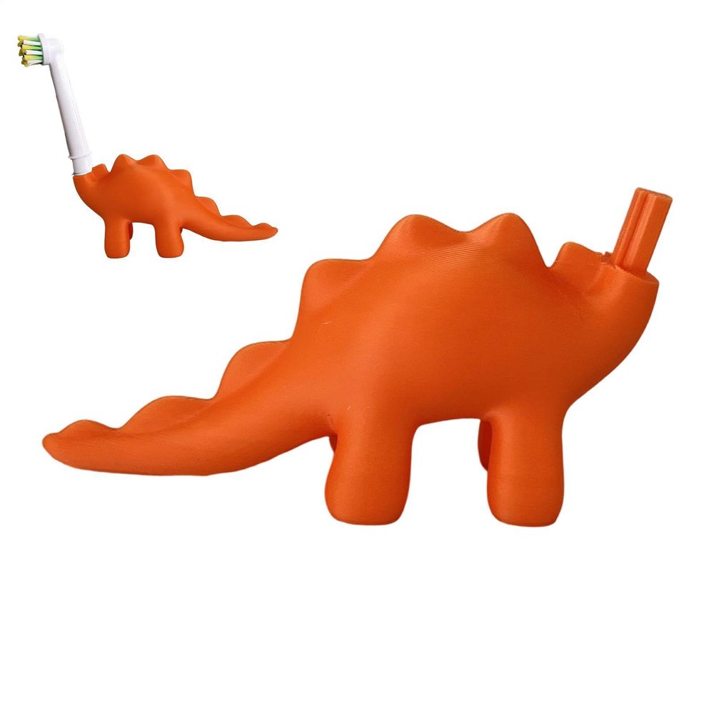 Dinosaur Toothbrush Head Holder