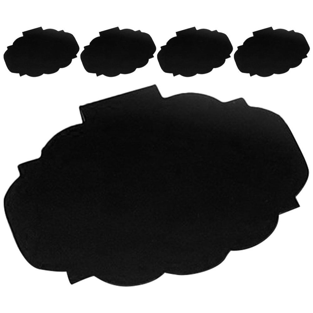 Holibanna Black Chalkboard Reusable Basket Label Holders with Clip - Set of 5