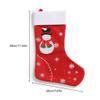 Christmas Stocking with Santa Print and Snowflakes view 4