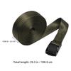 GAROZATION 2 Rolls Adjustable Nylon Tie-Down Straps with Clamp Lock and Zinc Alloy Buckle, Easy to Store, for Outdoor Bicycles and RVs view 2