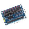 8-Key TM1638 Display Module for Microcontrollers, 4-Pack, Blue view 2