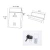 Wall-Mounted Mailbox, Lockable Weather-Resistant Steel Design for Home and Garden view 2