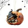 Halloween Tree Ornaments - Gnome & Pumpkin Pendant view 1