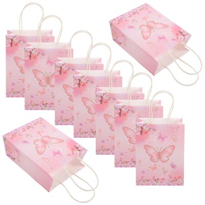 LAPYAPPE Paper Gift Bags with Handles, 12 Count, for Baby Showers and Birthday Parties