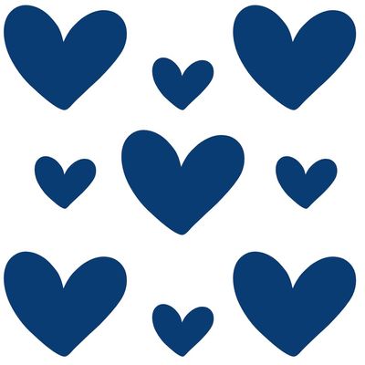Rub On Sticker Hearts Love A6 Format