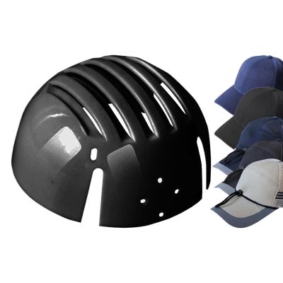 Baseball Cap Insert for Head Protection, Black