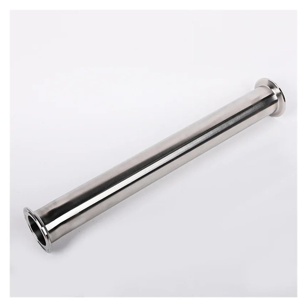 BYLSAGWHT 3/4, 1, 1-1/2, 2 Tri-Clamp Spool Tube with Ferrule Clamp, SS304, 100 mm, 200 mm, 300 mm, 500 mm, 600 mm Length (Length 305 mm, Pipe Diameter 38 mm), Brass Hose