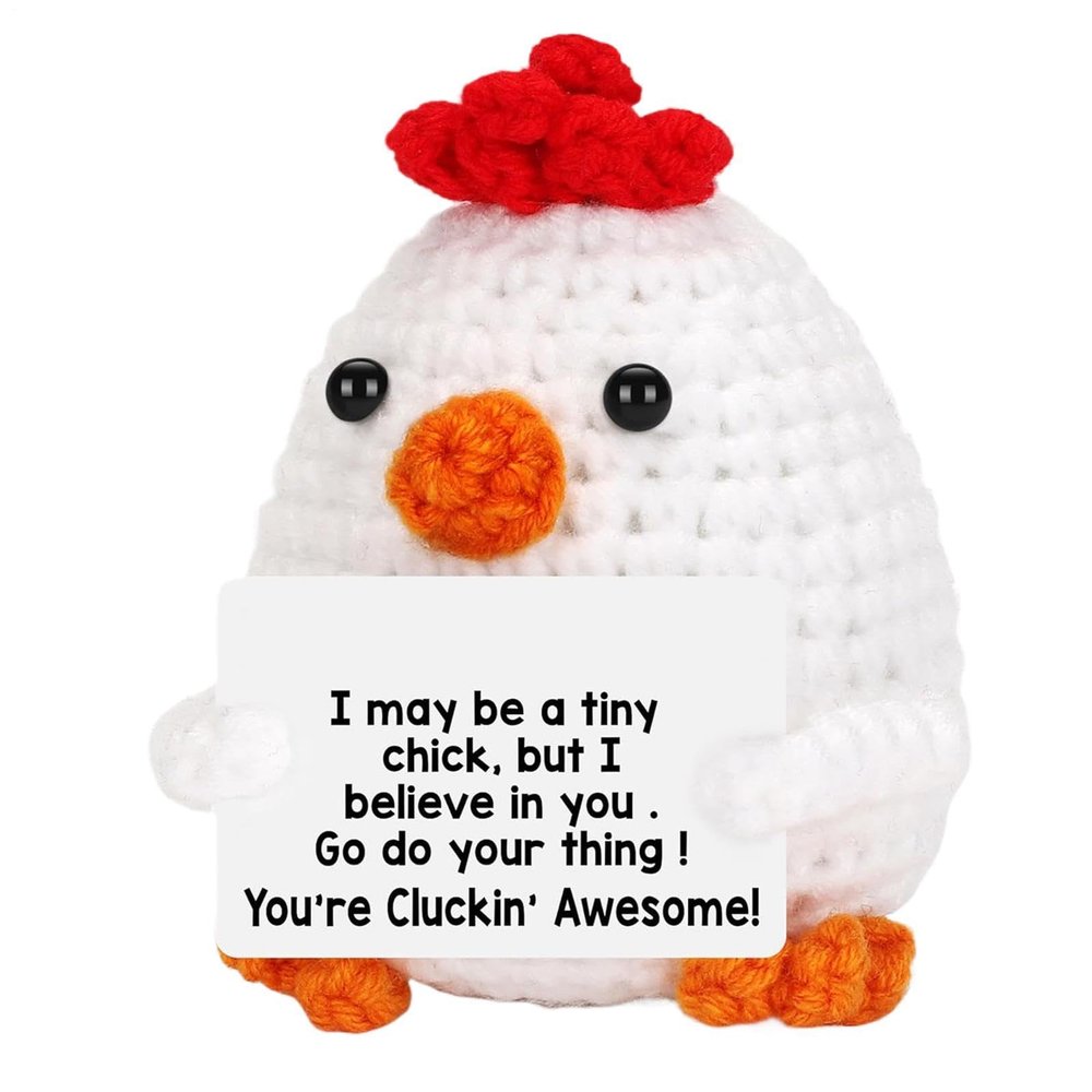 Emotional Chicken Doll, Handwoven, 7 x 5 cm