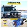 13,500 Electric Winch, 12V, 27 m/92 ft Synthetic Rope for 4x4, Cars, ATVs and Trucks view 3