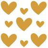 Rub On Sticker Hearts Love A6 Format view 1