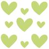 Rub On Sticker Hearts Love A6 Format view 1