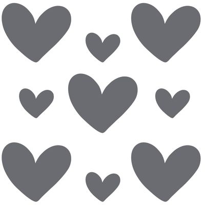 Rub On Sticker Hearts Love A6 Format