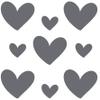 Rub On Sticker Hearts Love A6 Format view 1