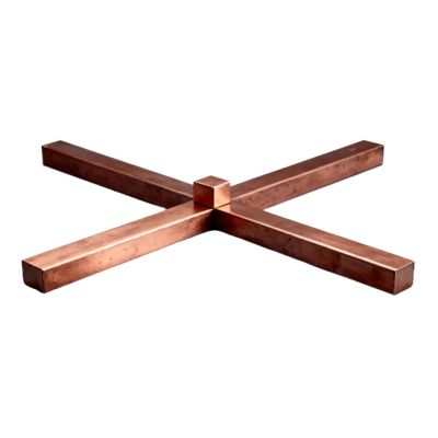 1 Pc Purple Copper Cube Block Bar Square Rod Plate Sheet DIY Rivet Material (20 x 20 x 50 mm)
