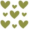 Rub On Sticker Hearts Love A6 Format view 1