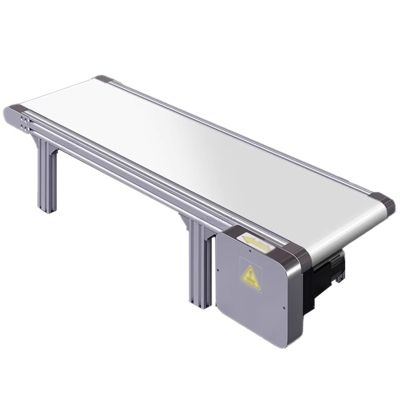 Electric Conveyor, Adjustable Speed, PVC Flat Belt, 10 x 80 cm