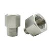 BSP Female-to-Male 304 Stainless Steel Reducing Hex Pipe Fitting, 3/8 in Male to 1/2 in Female view 3