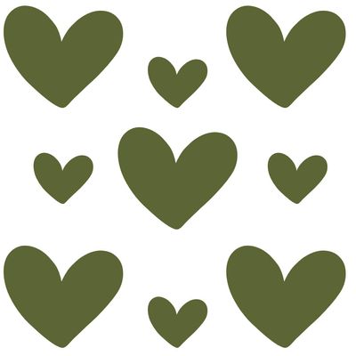 Rub On Sticker Hearts Love A6 Format