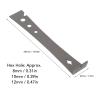 Jeffergarden Pry Bar Scraper, Multifunctional Stainless Steel Tool with Nail Puller, Hex Key Puller and Bottle Opener view 2