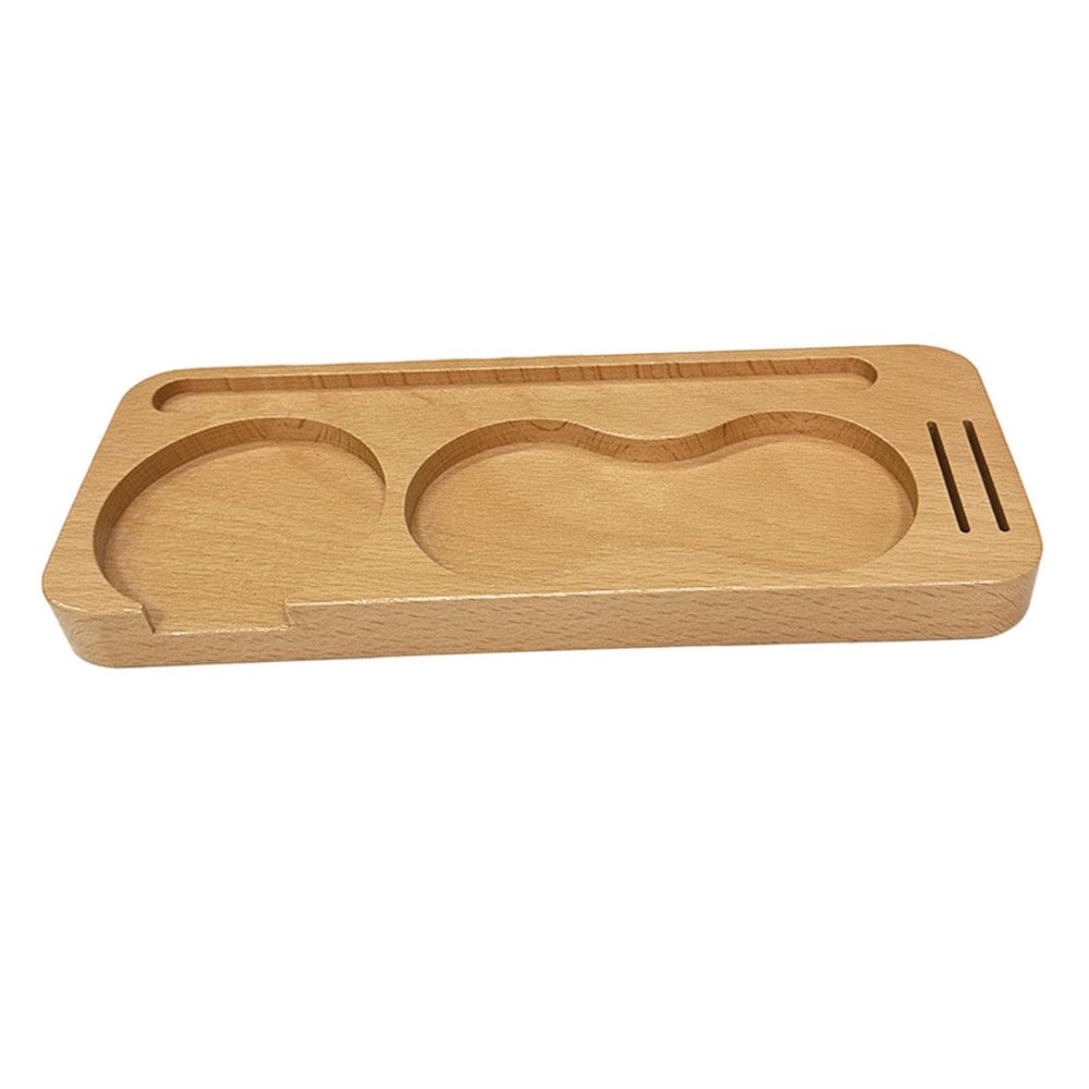 Zambuph Non-Slip Foot Pads, Tamper Holder, Handle, Grounds Container, Storage Tray, Tamper Mat, Accessory. Safety-Focused Barista Design. Smoothly Polished. Bottomless Handle.