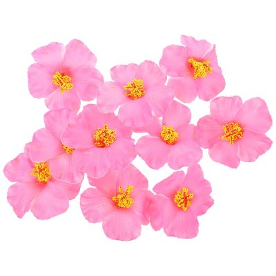OFFIGAM Artificial Hibiscus Flowers - 10 Pieces