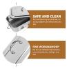 304 Stainless Steel Tray with Lid, 8 Inch, 1 Pc, Silver view 3