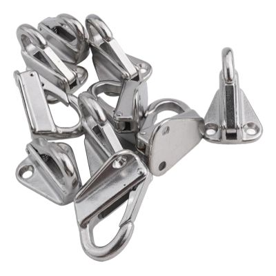 10-Piece Marine Spring-Latch Hook Set, 316 Stainless Steel