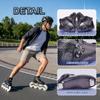 VCYEX Adjustable Inline Skates for Men and Women, 2-in-1 Speed Skates, Blue, Size 48 view 3