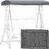 Replacement Canopy for 3-Seat Garden Swing, Gray, 191 x 120 x 18/23 cm view 1