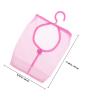 FELTECHELECTR Nylon Storage Bag with Mesh - Multifunctional Clothespin Bag in Pink view 2