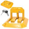 Jaxguom Foldable Parking Barrier, 4.5 cm Flat, 5 t, with 3 Keys view 1