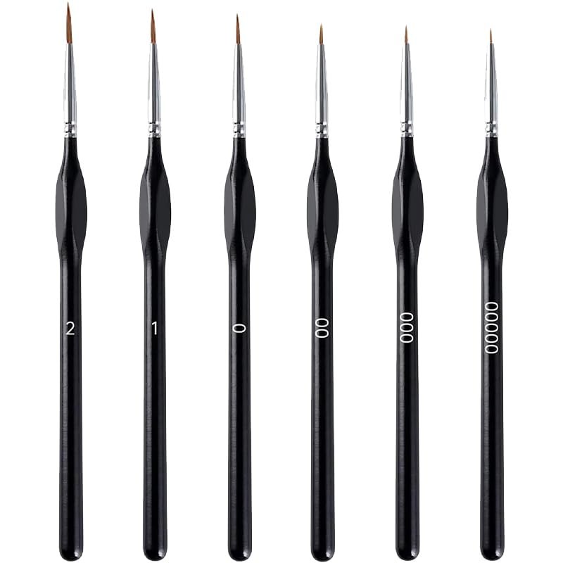 6-Piece Fine Detail Brush Set