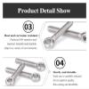 Stainless Steel Fish-Eye Ring Eye Bolts M8 x mm, 5-Pack, Silver view 4