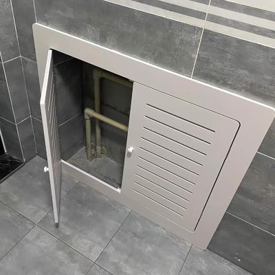 Double White Access Panel 36 x 52 | Customizable PVC Wall Access Panel for Easy Inspection and Maintenance (80 x 130 cm)